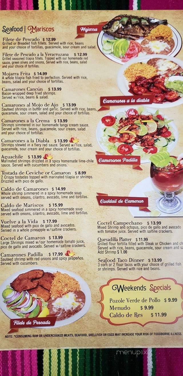 Del Carmen Mexican Store Restaurant - Dade City, FL menu_pic