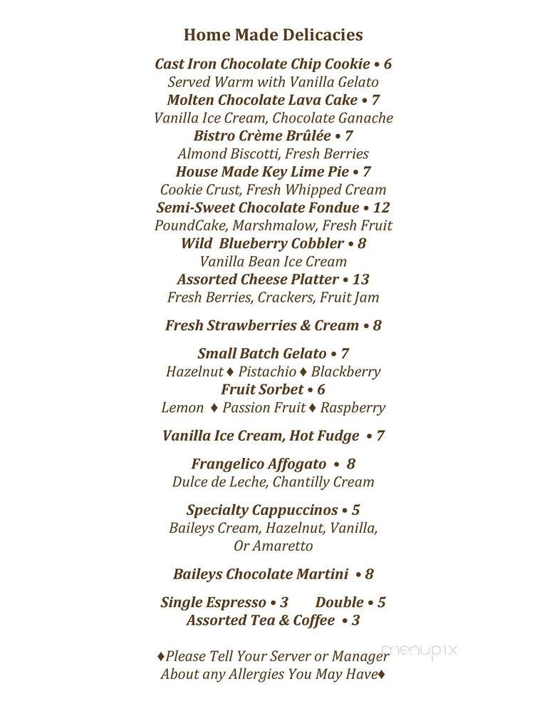 Bistro146 - Pleasantville, NY menu_pic