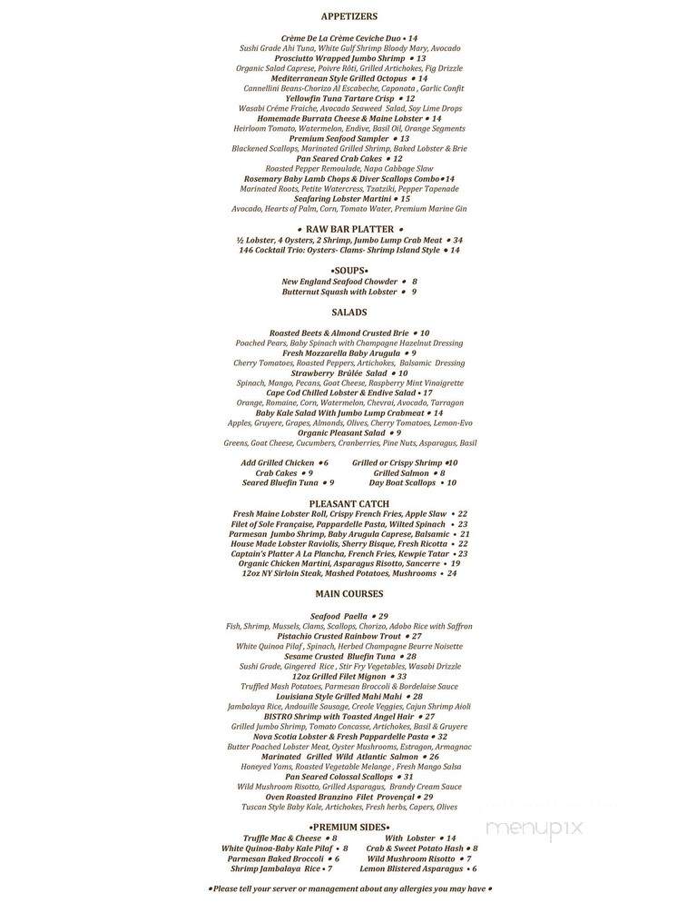 Bistro146 - Pleasantville, NY menu_pic