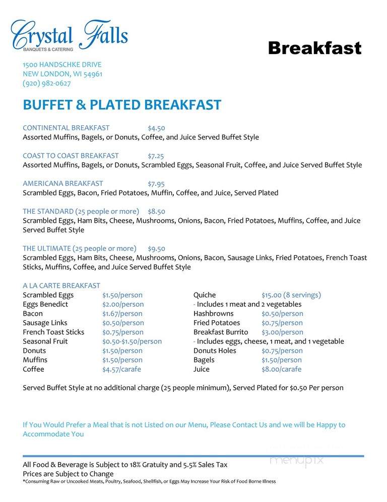 Crystal Falls - New London, WI menu_pic