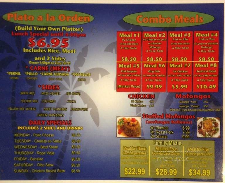 Sabor Del Caribe - Kissimmee, FL menu_pic