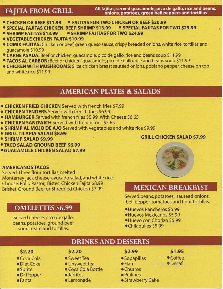 San Roman's Tex Mex - Mabank, TX menu_pic