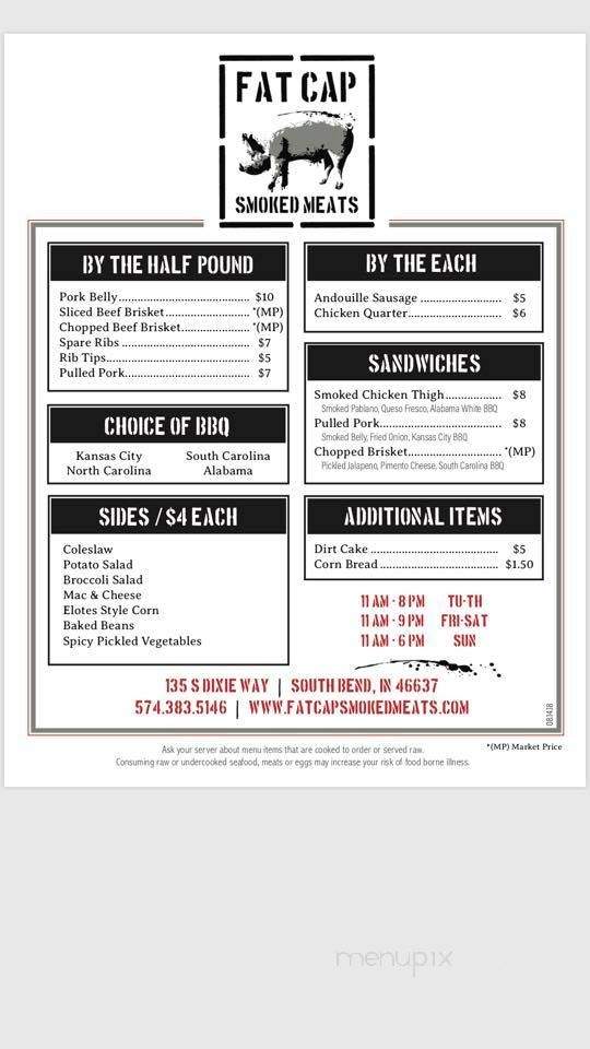 Pits BBQ - South Bend, IN menu_pic