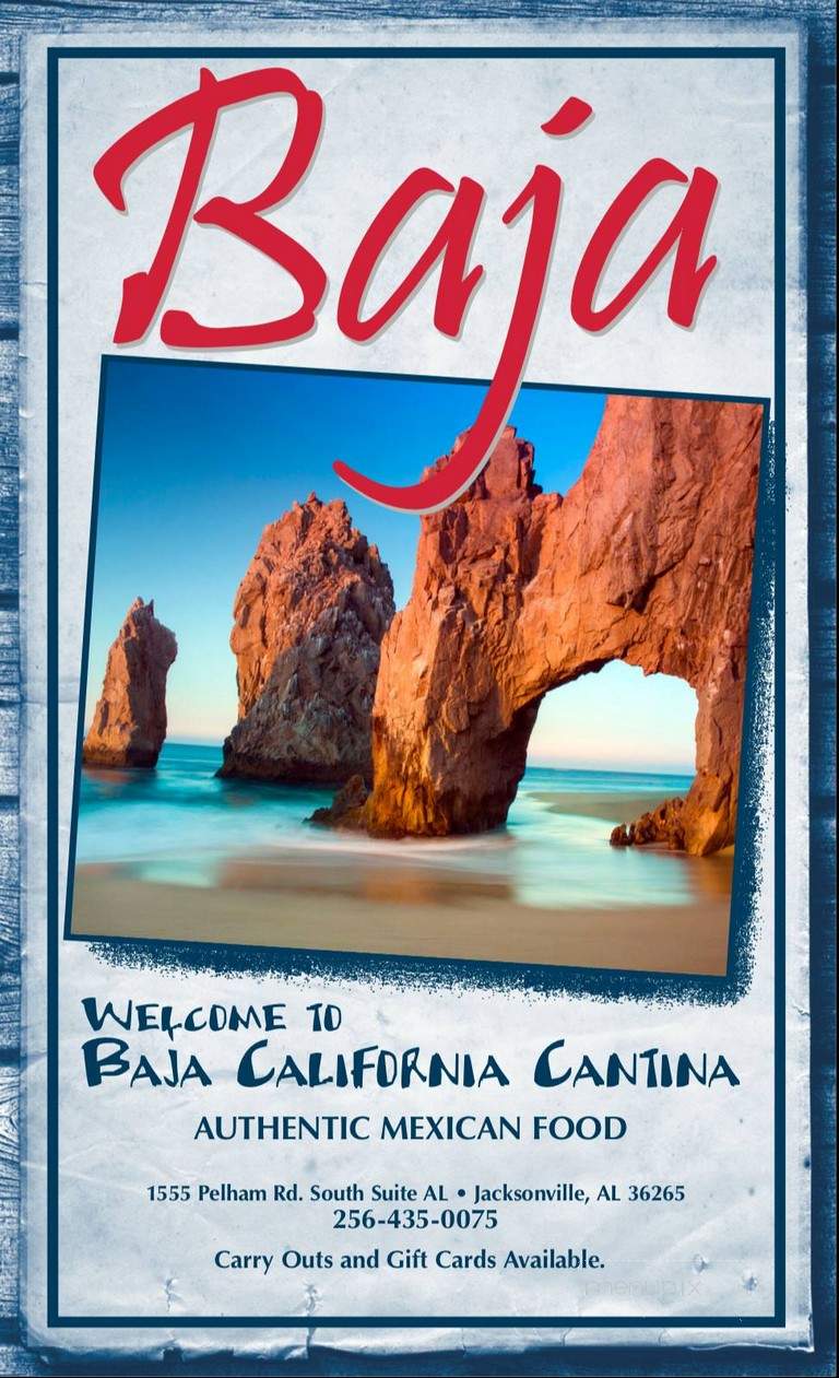 Baja California Grill - Jacksonville, AL menu_pic