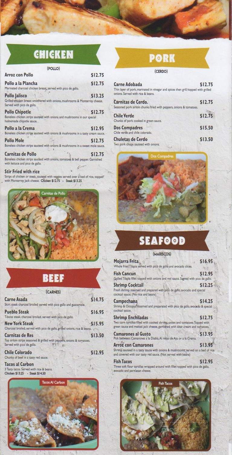 Pueblo Viejo III - Port St Lucie, FL menu_pic