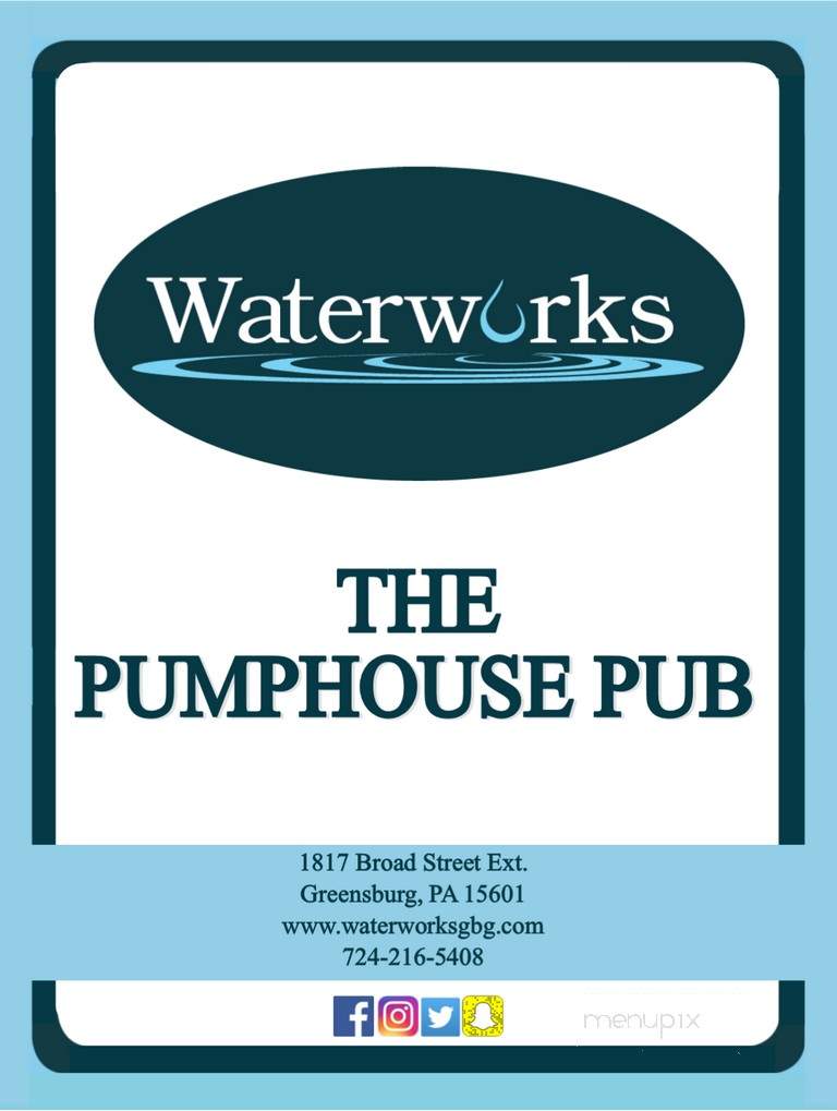 Water Works Pub - Greensburg, PA menu_pic