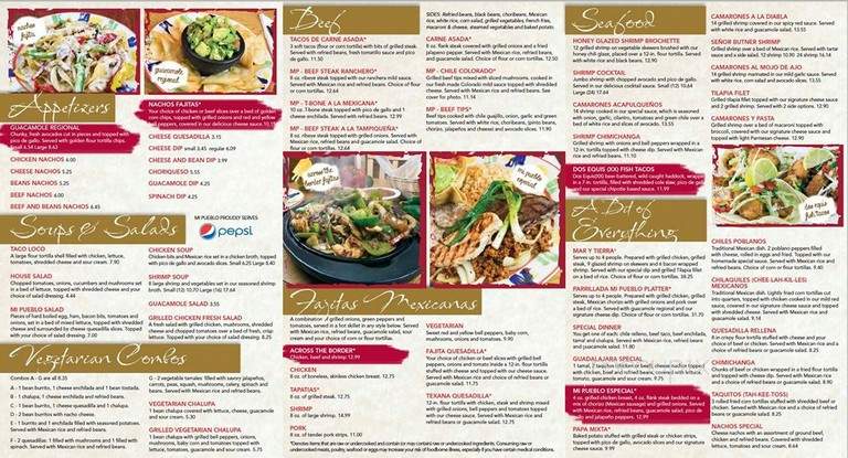 Mi Pueblo Mexican Grill - Charlotte, NC menu_pic