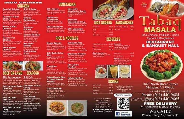 Tabaq Masala Restaurant and Banquet - Meriden, CT