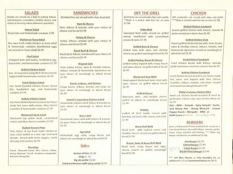 Swanesea Valley Cafe - Swansea, SC menu_pic