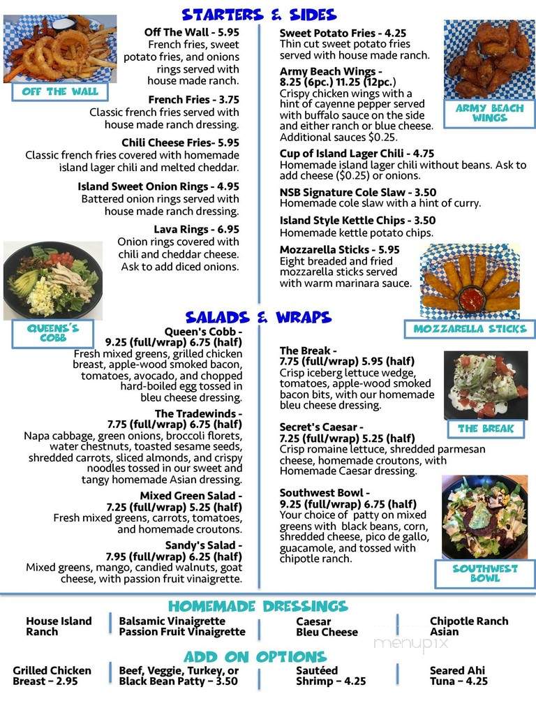 North Shore Burgers - La Canada Flintridge, CA menu_pic