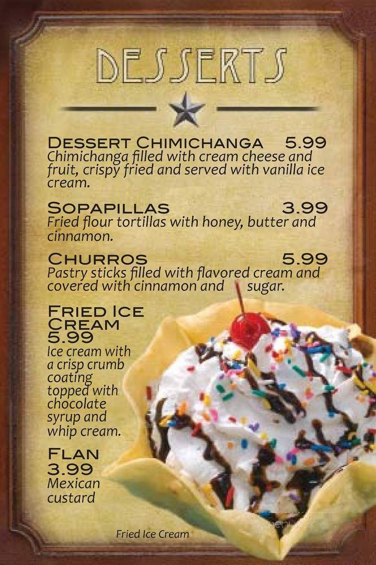 Rio Bravo - Greensboro, NC menu_pic