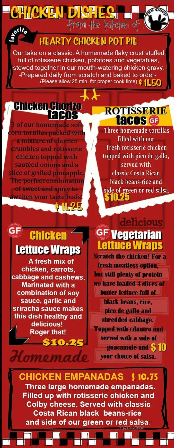 The Coop - Gillette, WY menu_pic
