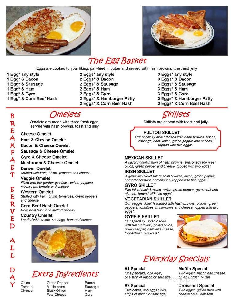 Fulton Diner - Fulton, MO menu_pic