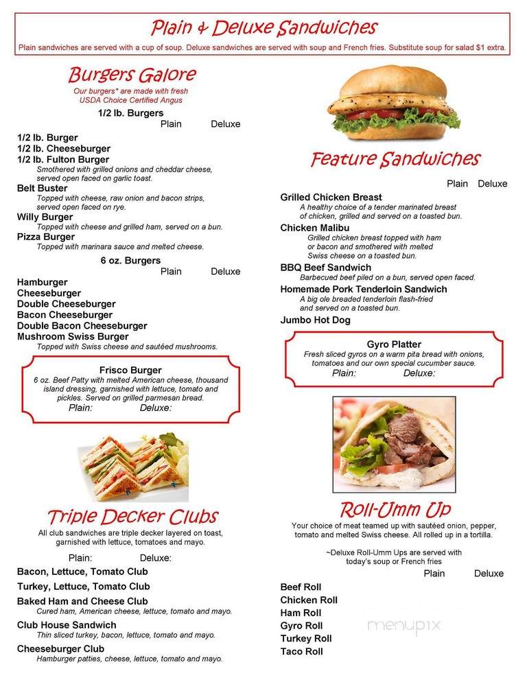 Fulton Diner - Fulton, MO menu_pic