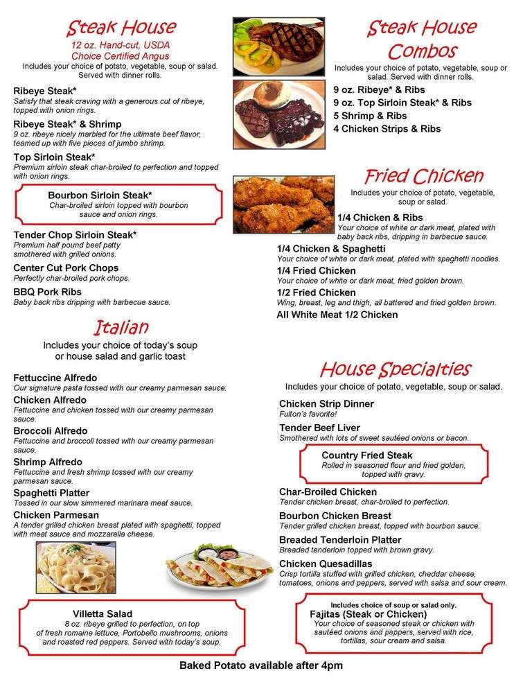 Fulton Diner - Fulton, MO menu_pic