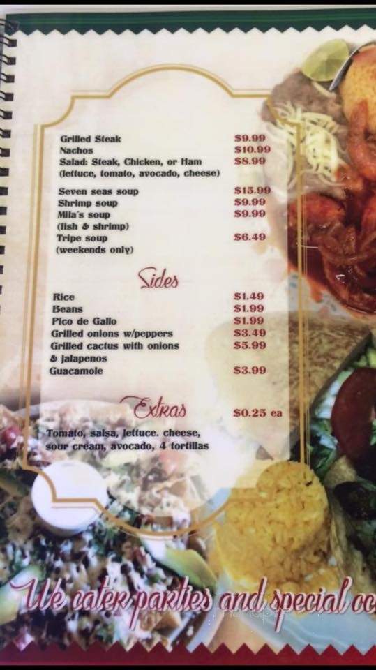Mila's Mini Market - Plymouth, IN menu_pic