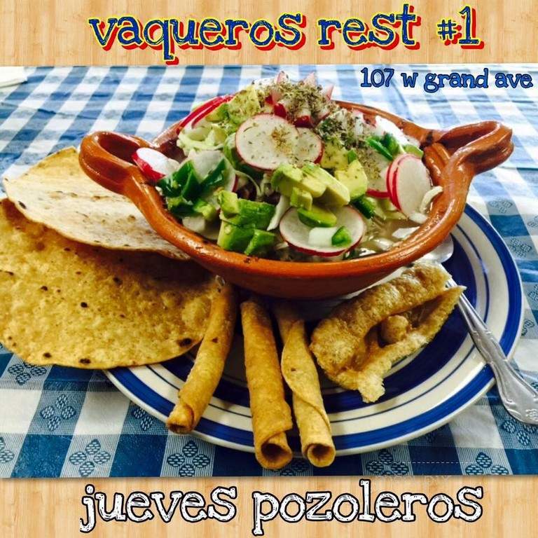 Vaqueros - Northlake, IL menu_pic