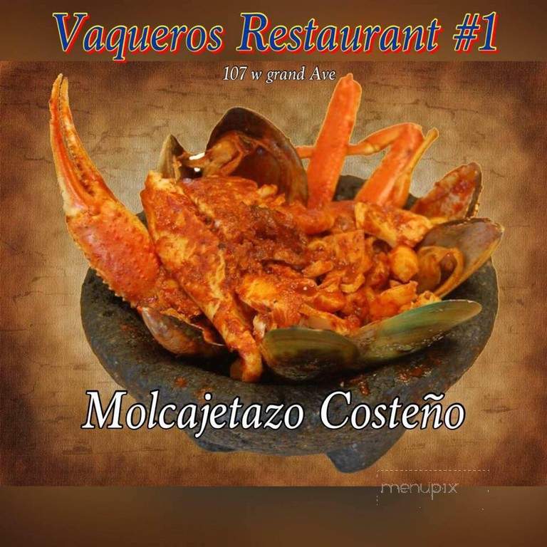 Vaqueros - Northlake, IL menu_pic