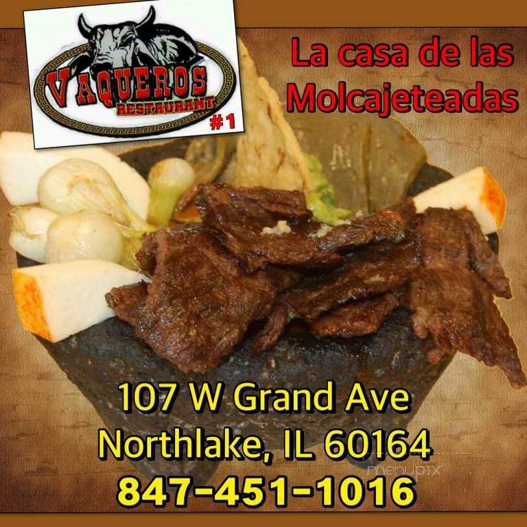 Vaqueros - Northlake, IL menu_pic