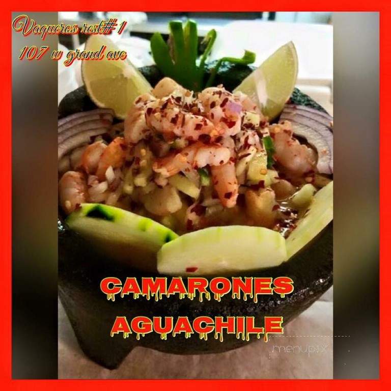 Vaqueros - Northlake, IL menu_pic