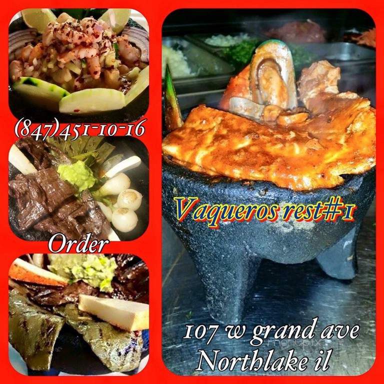 Vaqueros - Northlake, IL menu_pic