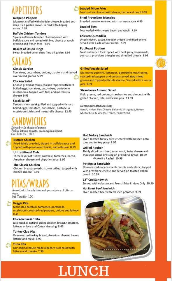 Micro Diner - Pittsburgh, PA menu_pic