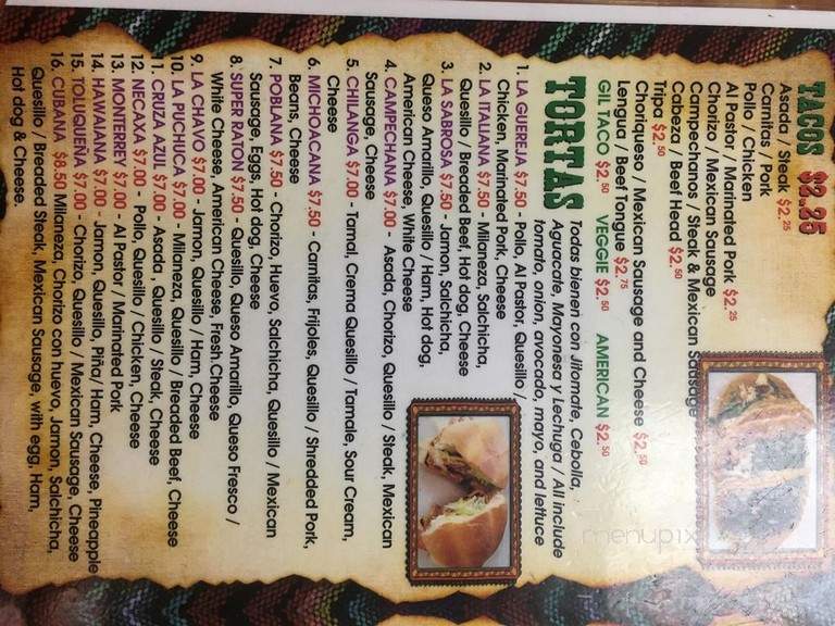 Taquera and Tienda Morelos - Indianapolis, IN menu_pic