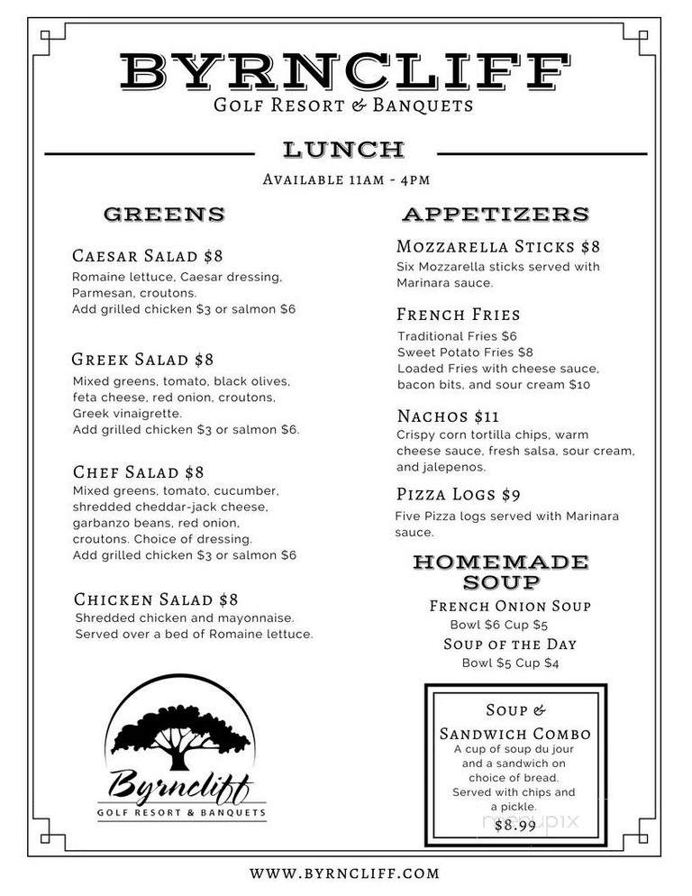 Byrncliff Restaurant - Varysburg, NY menu_pic