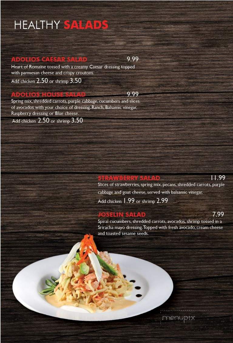 Adolios - Brownsville, TX menu_pic