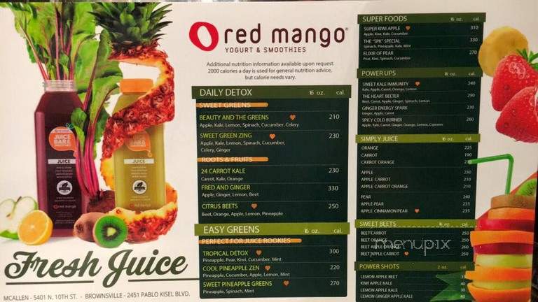Red Mango - Brownsville, TX menu_pic