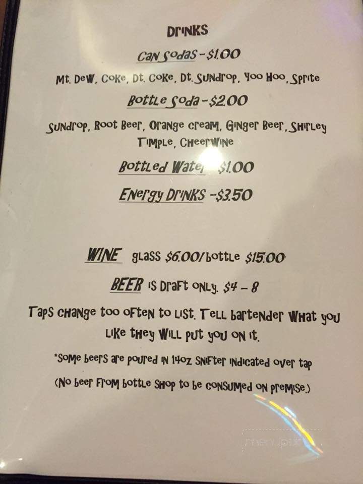 Lil' Robert's Place - Concord, NC menu_pic