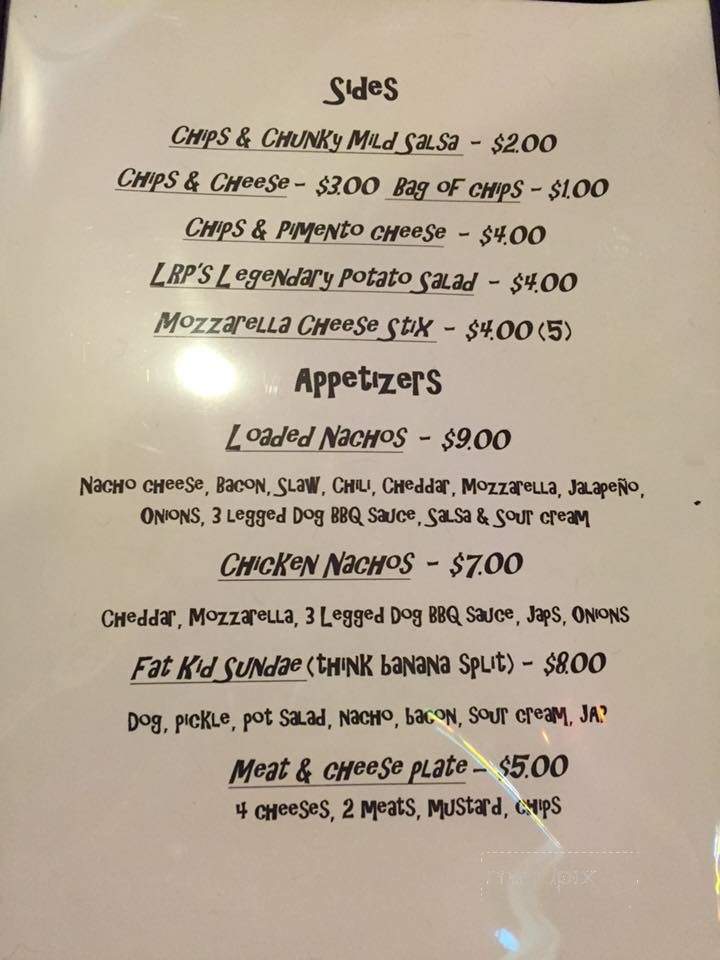 Lil' Robert's Place - Concord, NC menu_pic