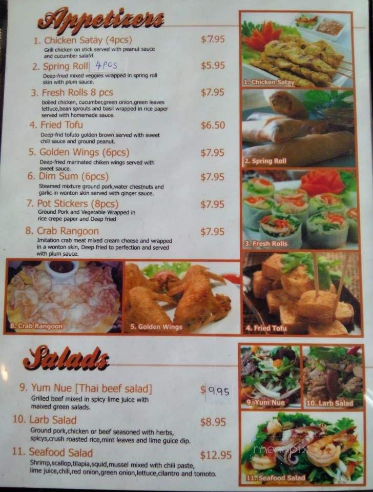 Thai Orchard Restaurant - Port Orchard, WA menu_pic
