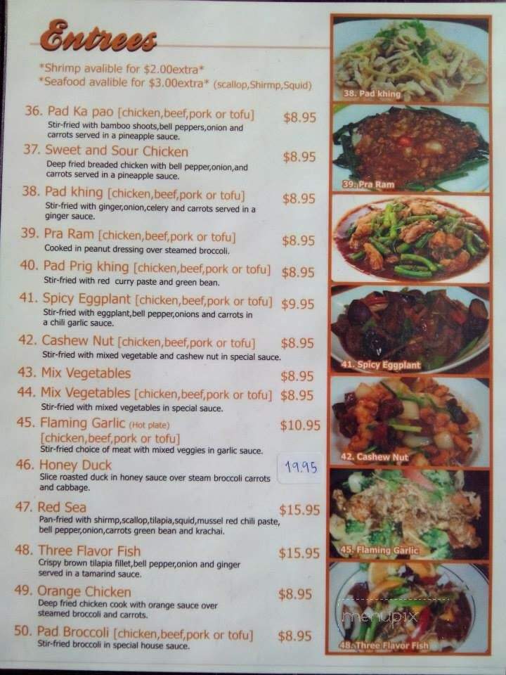 Thai Orchard Restaurant - Port Orchard, WA menu_pic