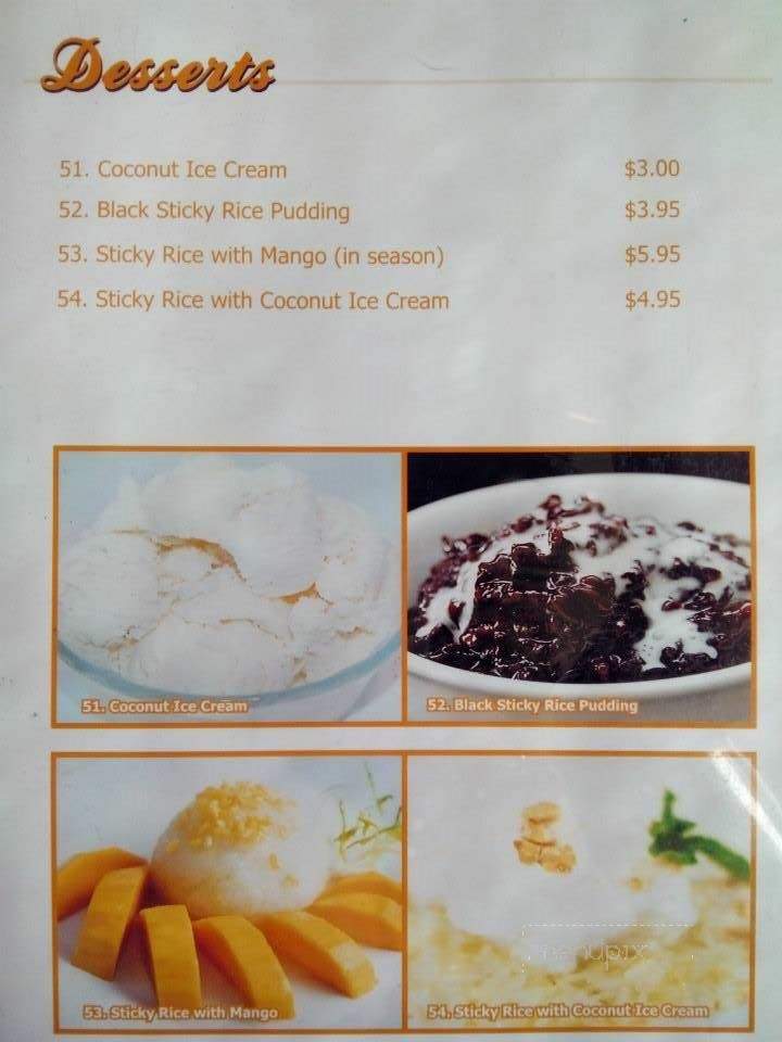 Thai Orchard Restaurant - Port Orchard, WA menu_pic