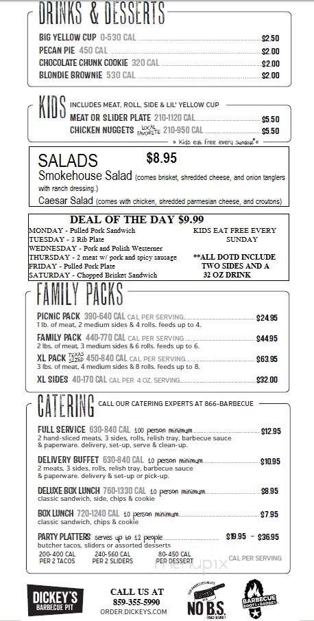 Dickey's Barbecue Pit - Winchester, VA menu_pic