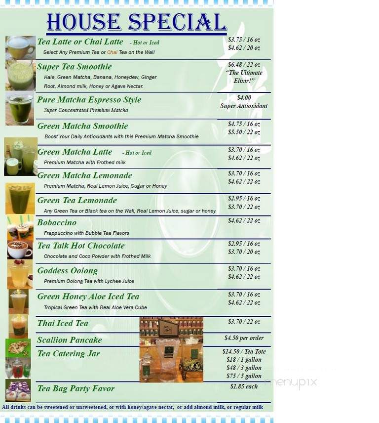 Tea Talk - Poughkeepsie, NY menu_pic