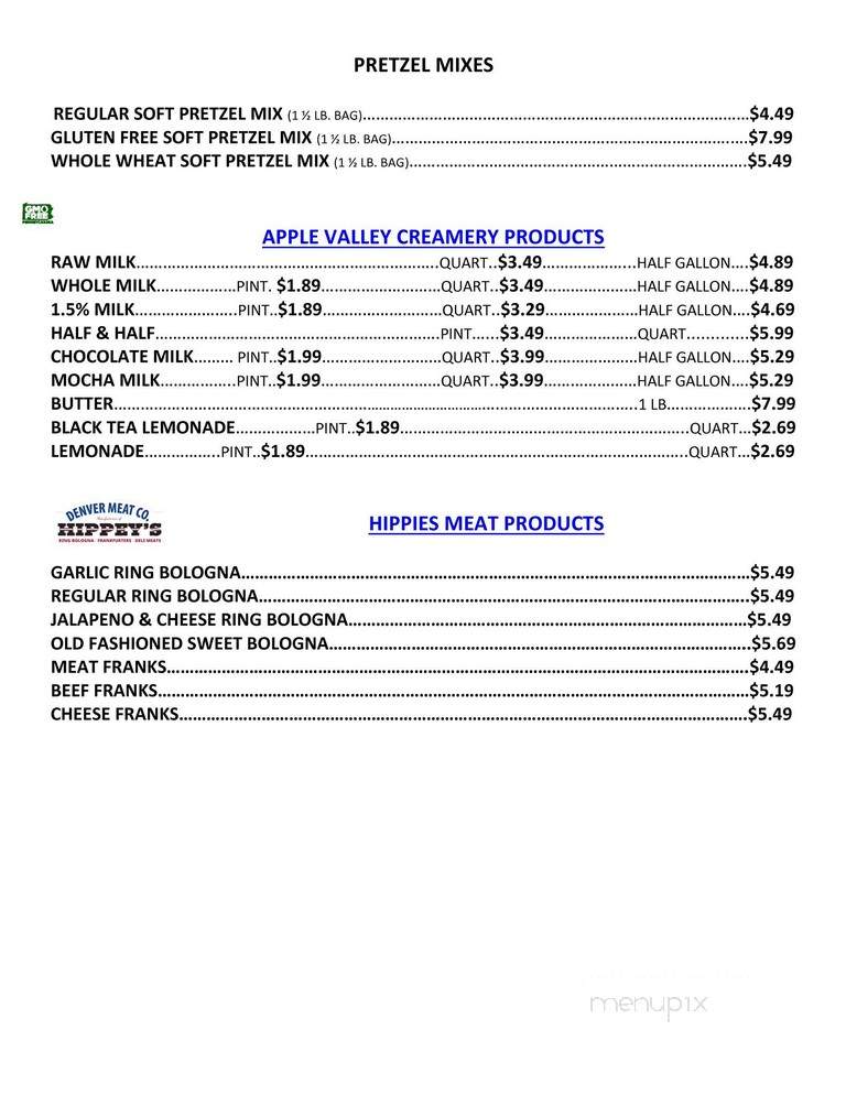 Dutch Country Soft Pretzels - New Holland, PA menu_pic