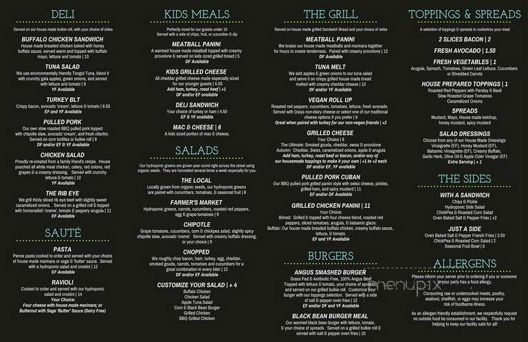Twist Bakery Cafe - Millis, MA menu_pic