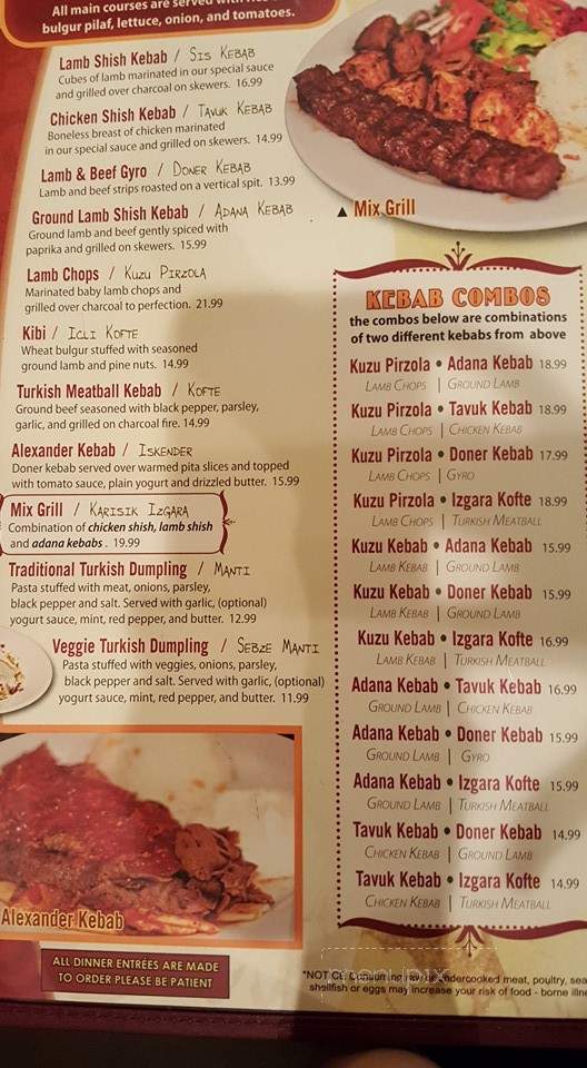 Anatolian Kitchen - Bethlehem, PA menu_pic