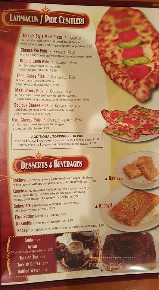 Anatolian Kitchen - Bethlehem, PA menu_pic