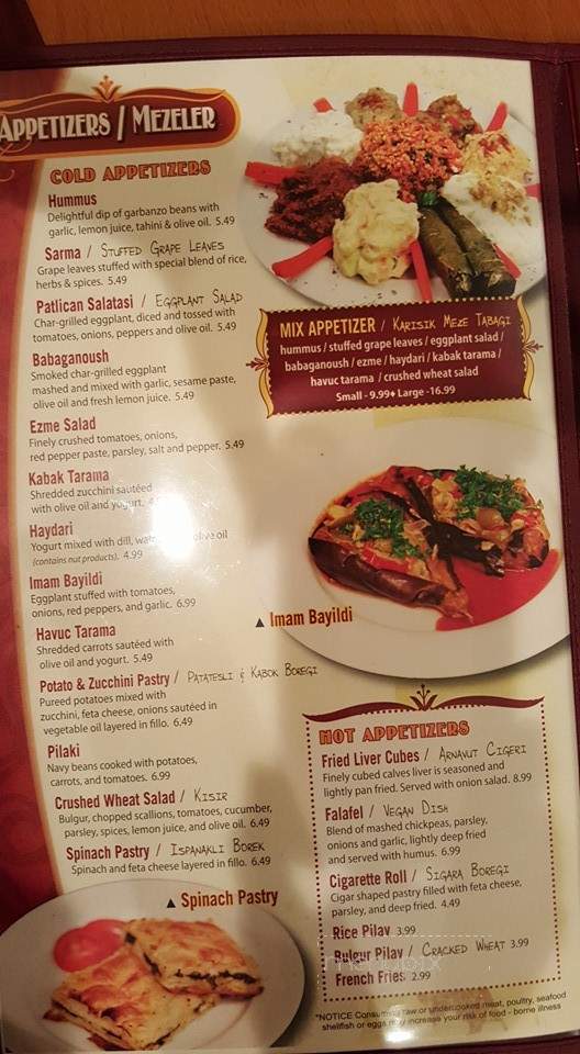 Anatolian Kitchen - Bethlehem, PA menu_pic