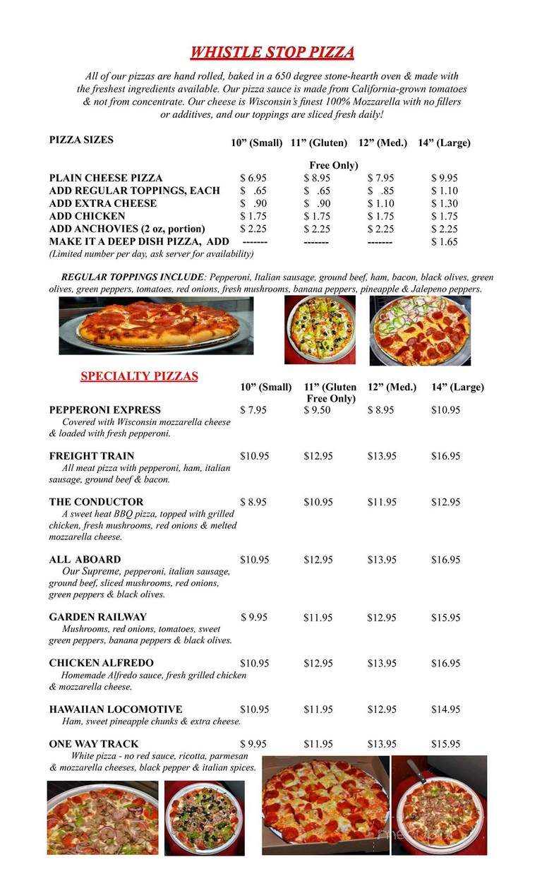Whistle Stop - Baxter, TN menu_pic