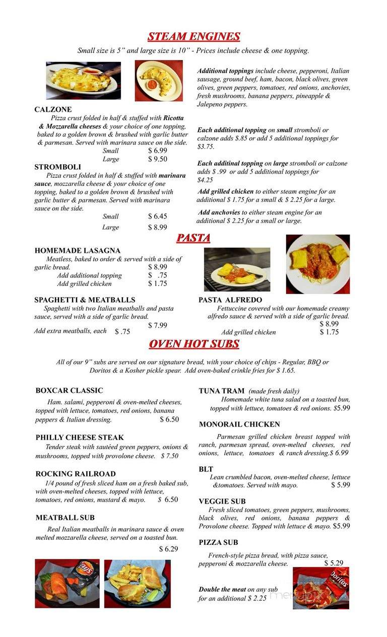 Whistle Stop - Baxter, TN menu_pic