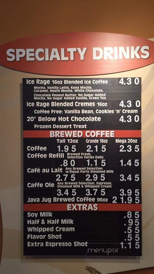 Coffee Gallery & Dessert Bar - Jonesboro, AR menu_pic