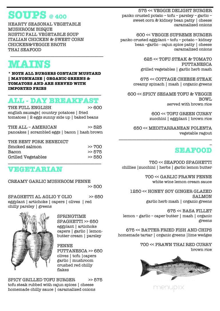 The Bent Fork - Greenville, PA menu_pic