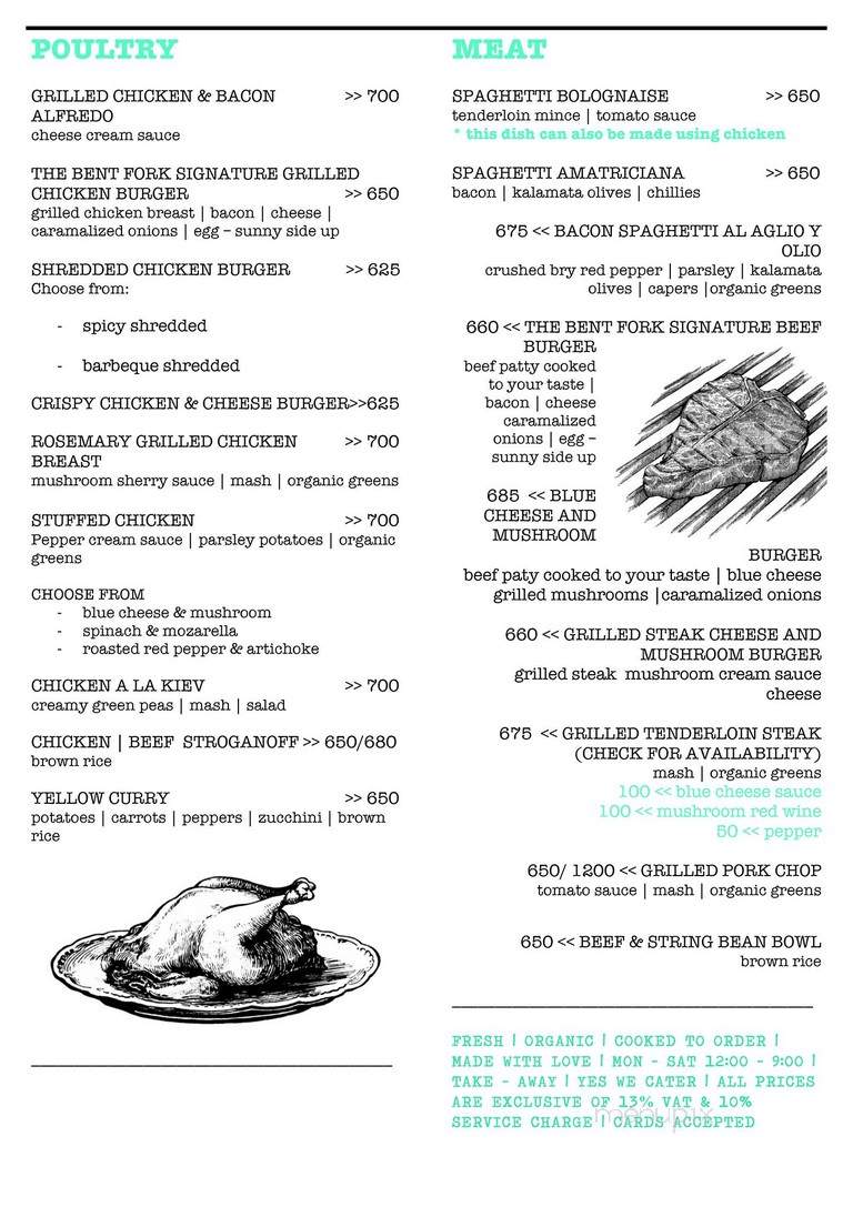 The Bent Fork - Greenville, PA menu_pic