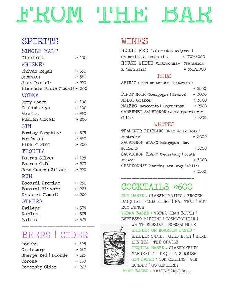 The Bent Fork - Greenville, PA menu_pic