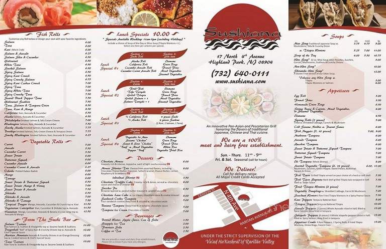 Sushiana - Highland Park, NJ menu_pic