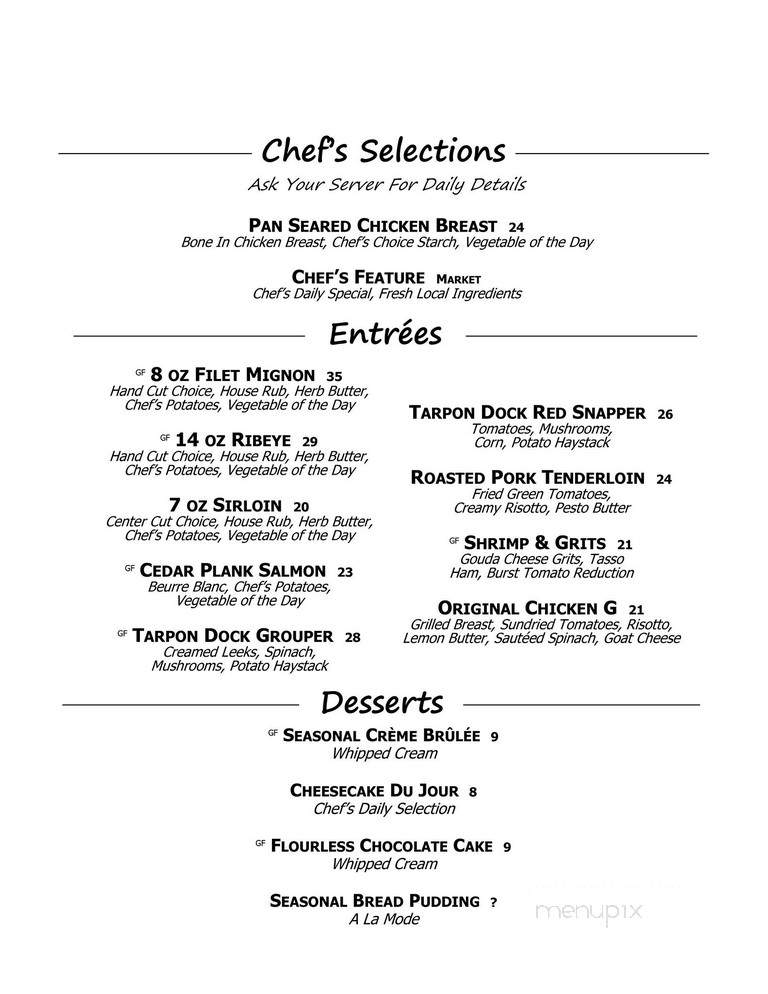 G Foleys - Panama City, FL menu_pic